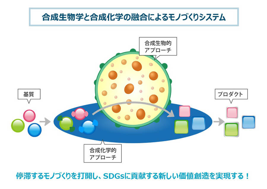 合成生物学と合成化学の融合によるモノづくり