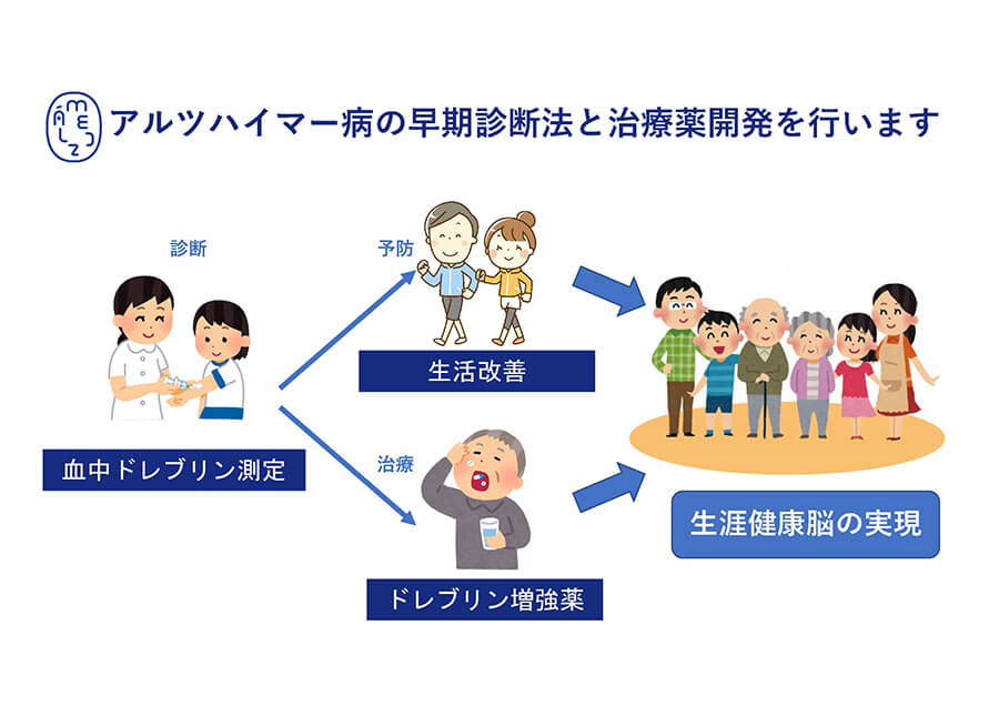 ドレブリンで新たな認知症の診断薬と治療薬をつくる