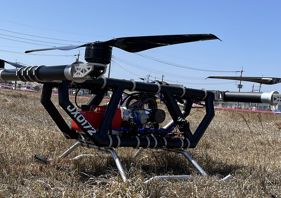 積載重量200kgの大型ドローン開発