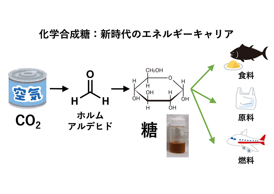 空気と水から糖をつくる