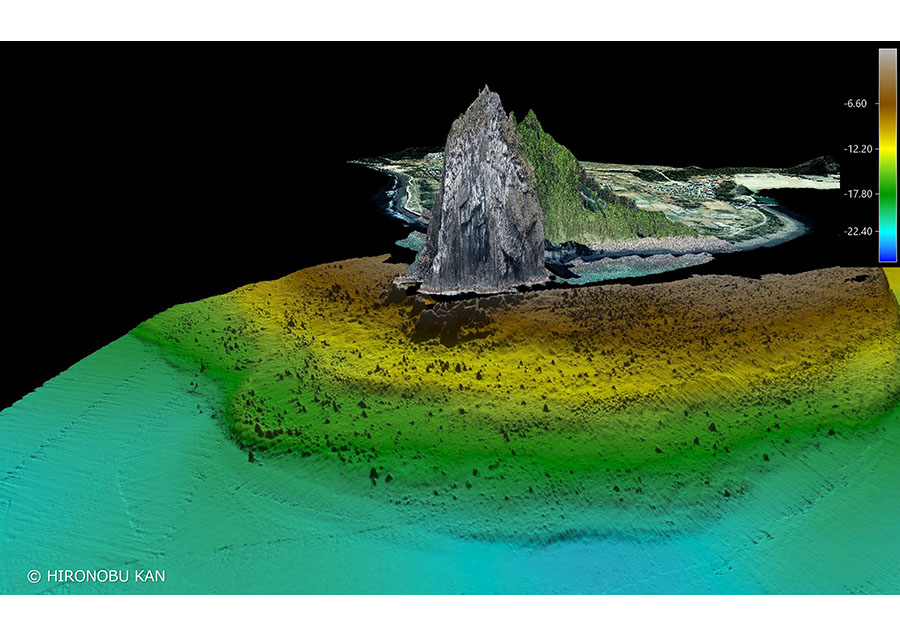 海底地形を可視化して地域の活性化に役立てる
