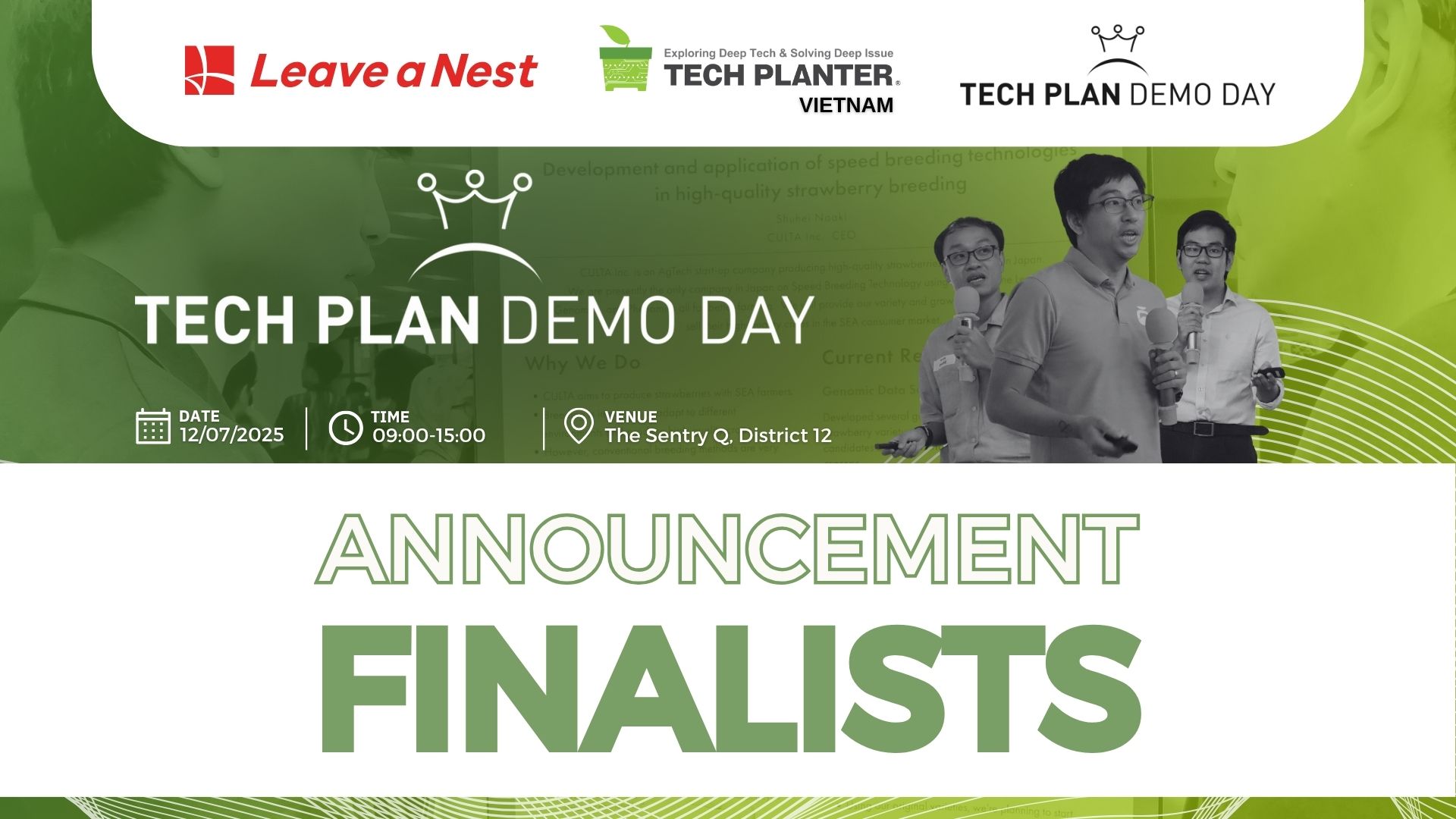 Official Finalist Lineups for TECH PLAN Demo Day Vietnam 2025!