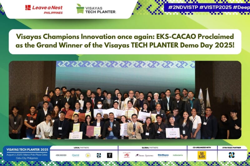 Visayas Champions Innovation once again: EKS-CACAO Proclaimed as the Grand Winner of the Visayas TECH PLANTER Demo Day 2025!