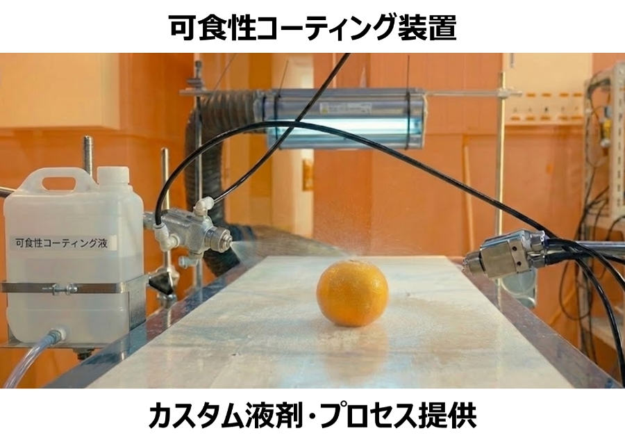 海藻由来可食性コーティングによる食品ロス削減