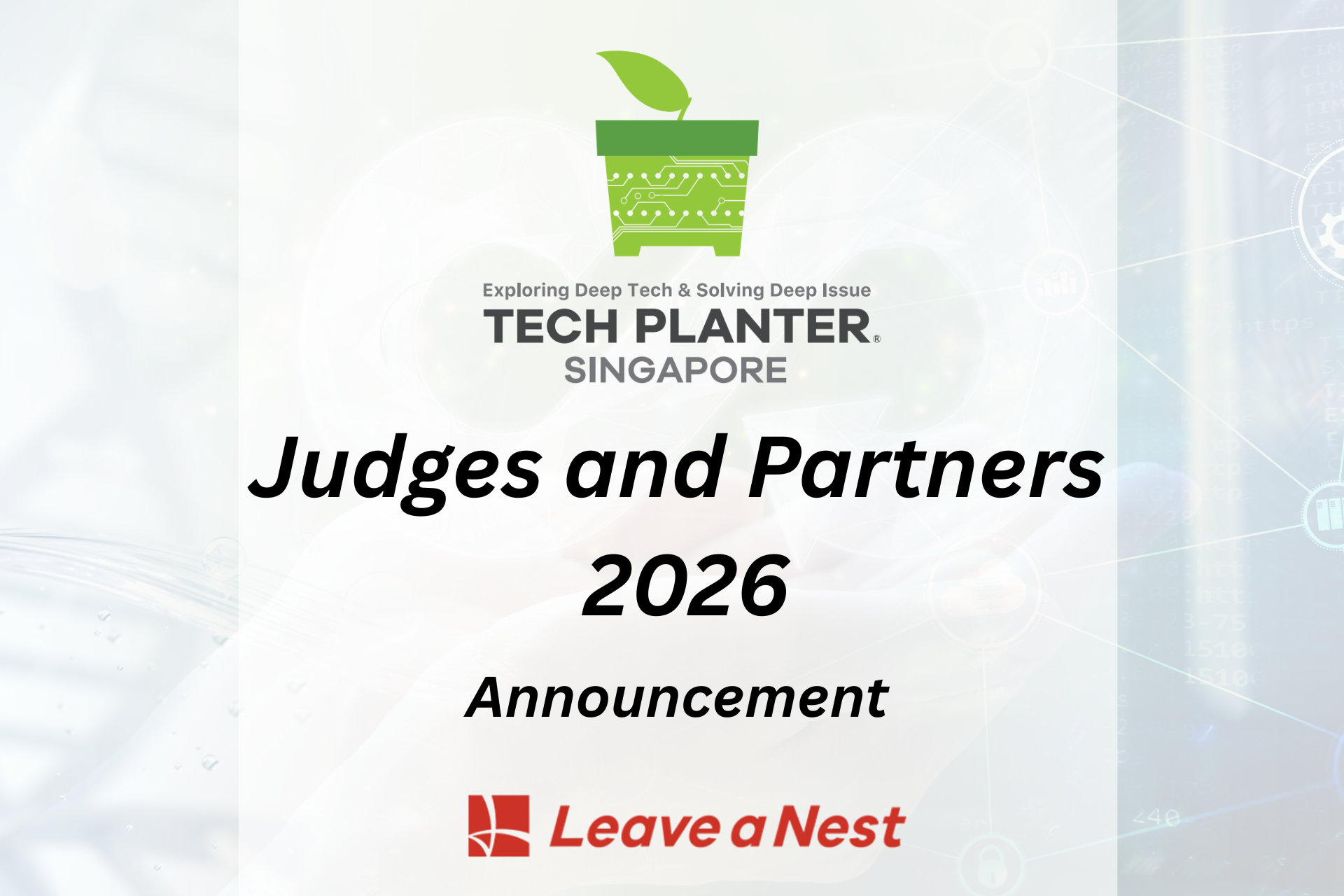 Announcing Partners and Esteemed Panel of Judges for Upcoming TECH PLANTER Singapore 2026 Demo Day