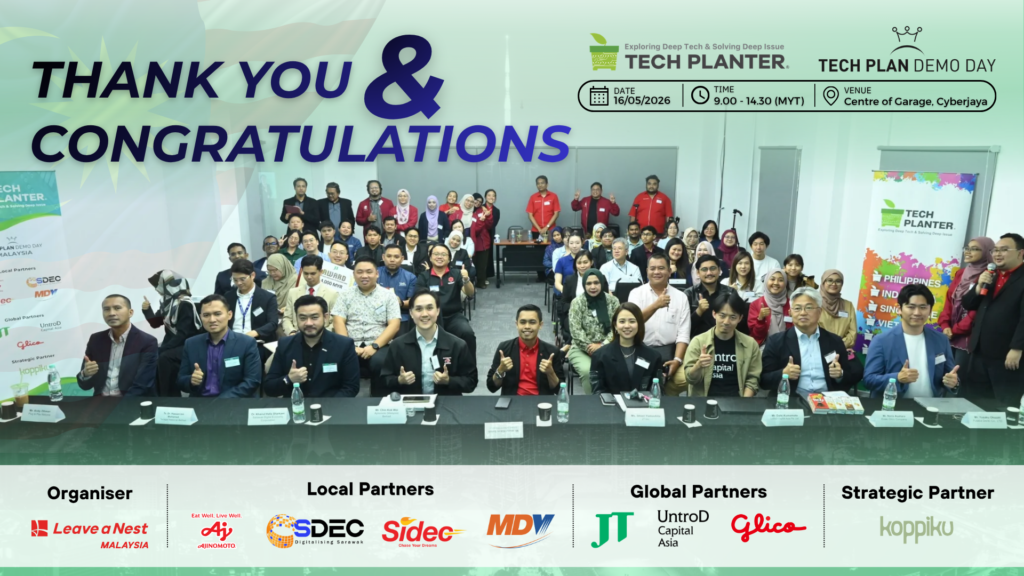 Deep Tech Breakthroughs: Terrasense Crowned as Grand Winner at TECH PLAN Demo Day in Malaysia 2026
