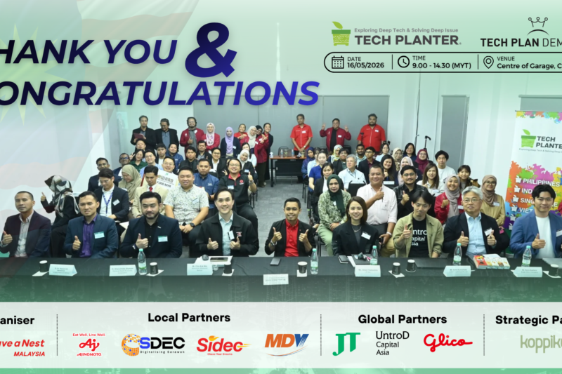 Deep Tech Breakthroughs: Terrasense Crowned as Grand Winner at TECH PLAN Demo Day in Malaysia 2026