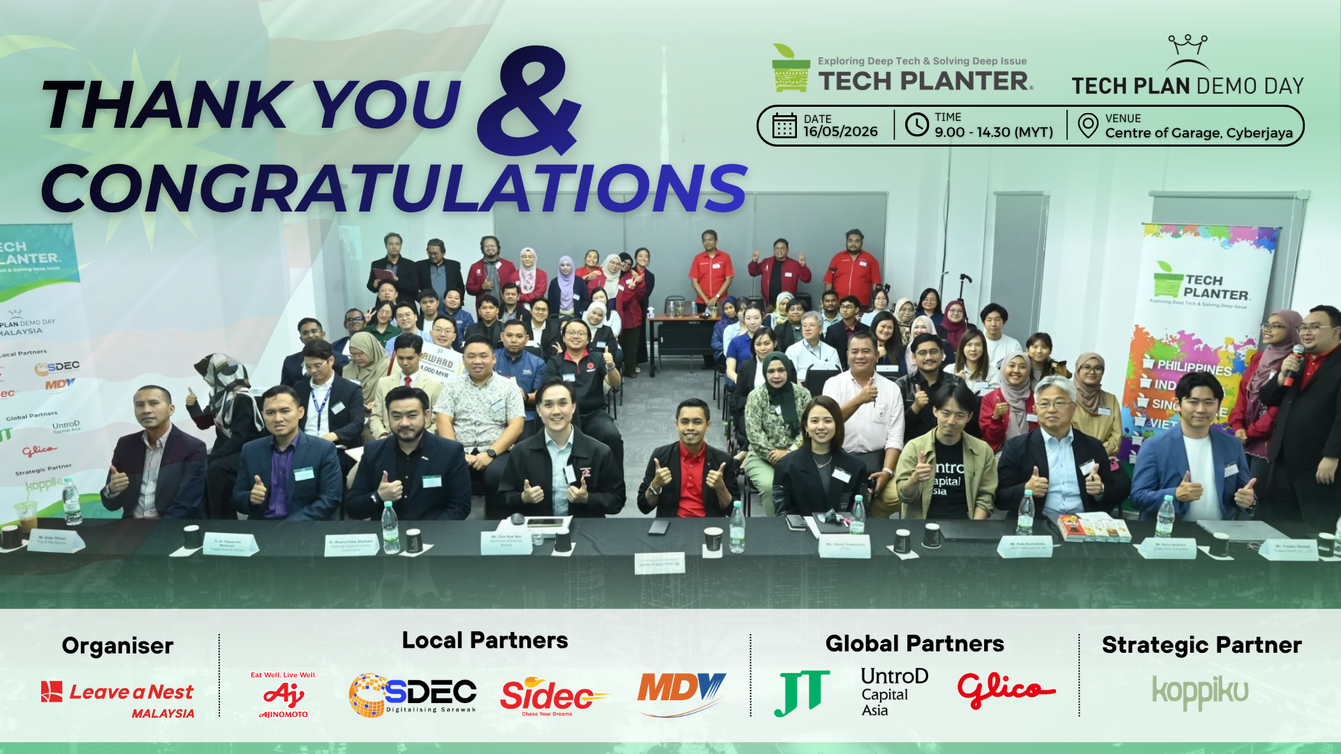 Deep Tech Breakthroughs: Terrasense Crowned as Grand Winner at TECH PLAN Demo Day in Malaysia 2026