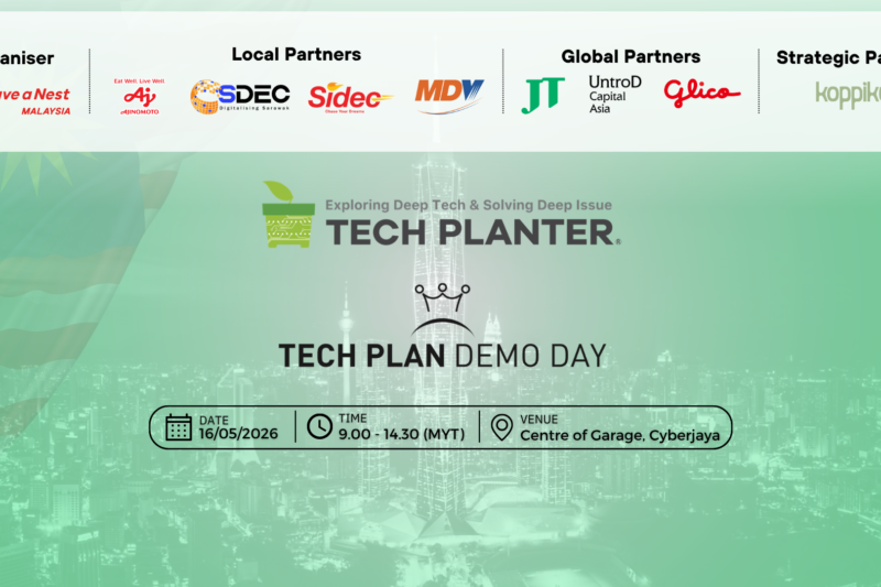Announces Partners and Esteemed Panel of Judges for Upcoming TECH PLANTER Malaysia 2026 Demo Day