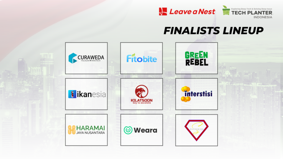 Official Finalist Lineup for TECH PLANTER in Indonesia 2026 Demo Day