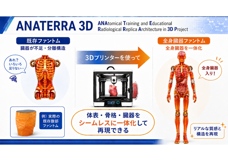 3Dプリンターを用いた全身臓器ファントムの開発
