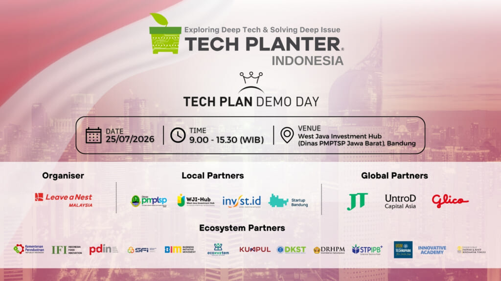 TECH PLANTER Southeast Asia 2026シーズン第6弾インドネシアに次世代ディープテックベンチャーが集結