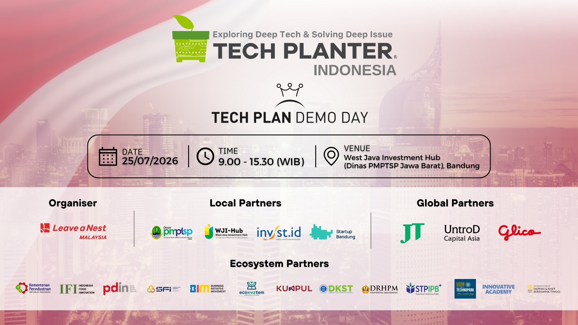TECH PLANTER Southeast Asia 2026シーズン第6弾インドネシアに次世代ディープテックベンチャーが集結