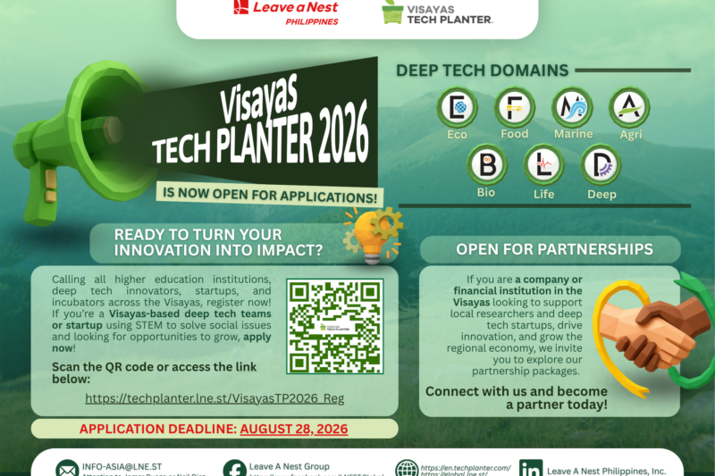 A New Wave of Innovation Begins: Visayas TECH PLANTER 2026 is finally OPEN FOR APPLICATIONS