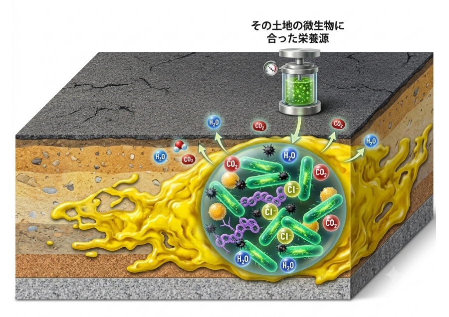環境DNA分析を活用した汚染物質の微生物分解技術