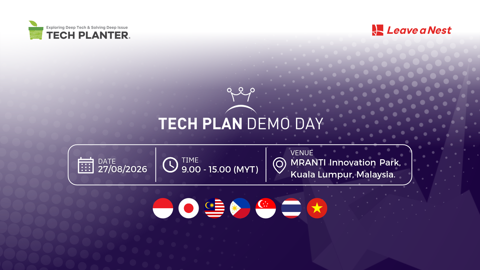 TECH PLANTER Southeast Asia 2026 Asia Final ついに明日開催！7カ国のファイナリストがマレーシアで最終決戦