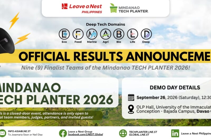 Announcing the Nine (9) Finalists for the 2nd Implementation of – Mindanao TECH PLANTER, 2026